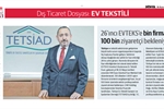 Dnya Gazetesi Ev Tekstili zel Dosyas yaynland.