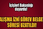 alma izin belgesi sreleri uzatld